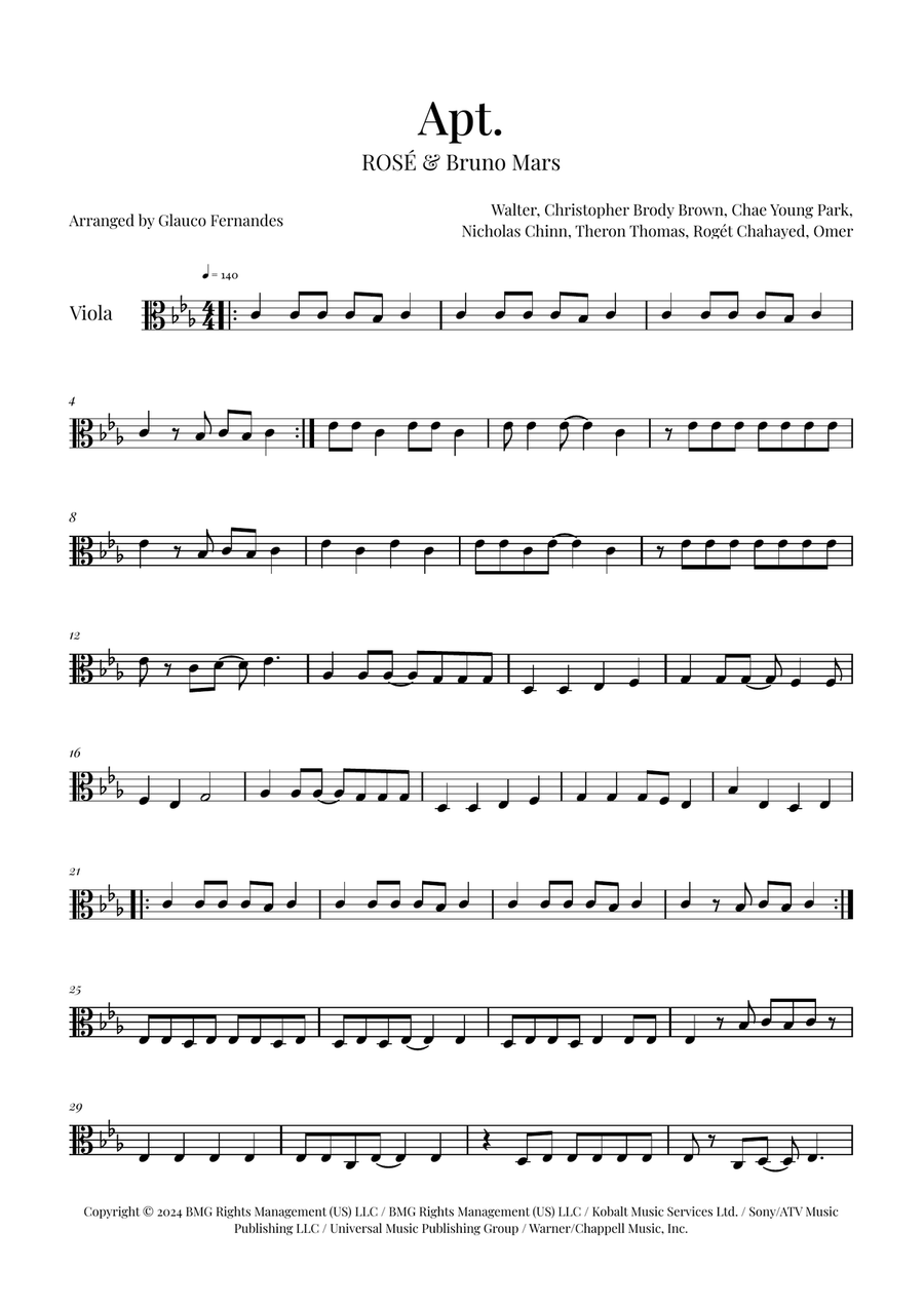 Apt. Viola Solo scores gallery preview page 1