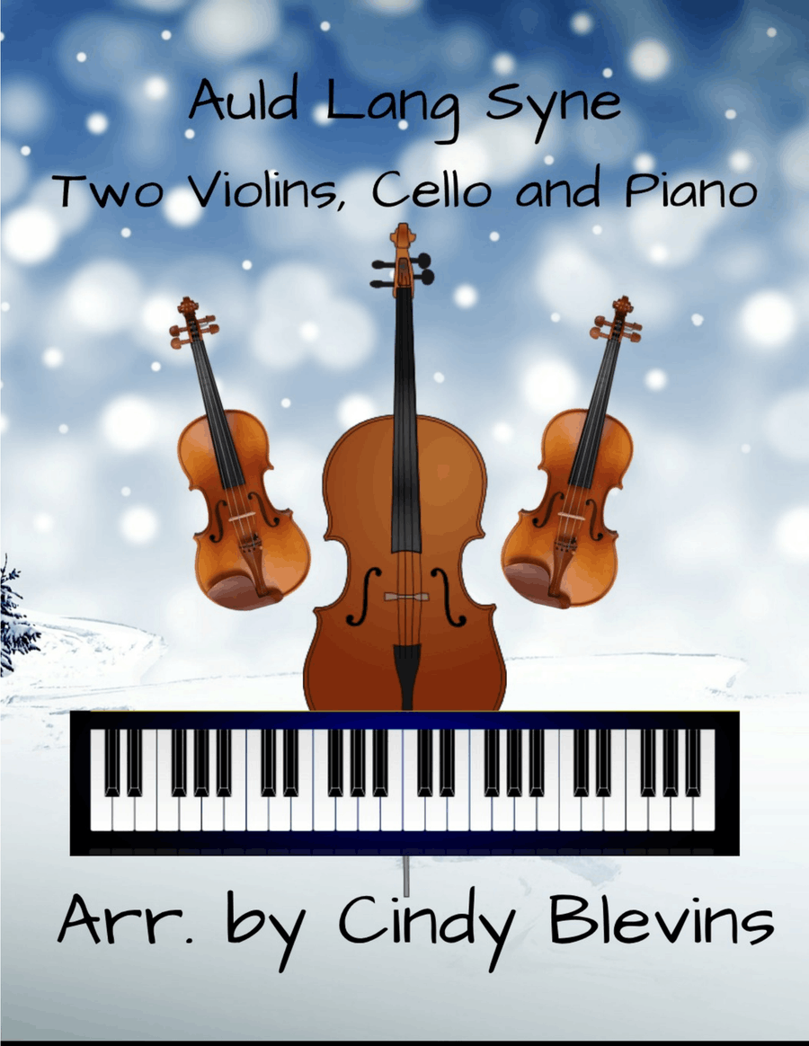 Auld Lang Syne, for Two Violins, Cello and Piano Piano Quartet scores gallery preview page 1