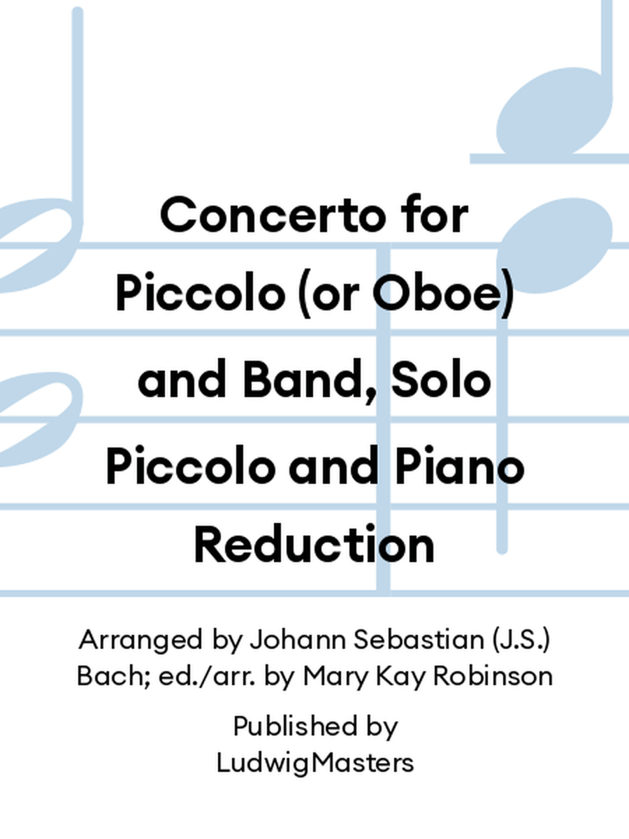 Concerto for Piccolo (or Oboe) and Band, Solo Piccolo and Piano Reduction Small Ensemble scores gallery preview page 1