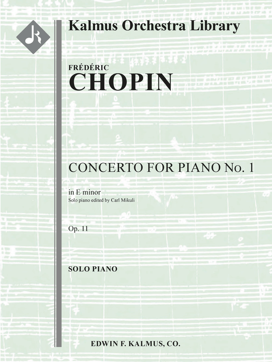Concerto for Piano No. 1 in E minor, Op. 11 Full Orchestra scores gallery preview page 1