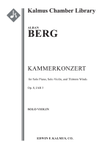 Kammerkonzert, Op. 8/ IAB 3 (Chamber Concerto) for Solo Piano, Solo Violin, and Thirteen Winds