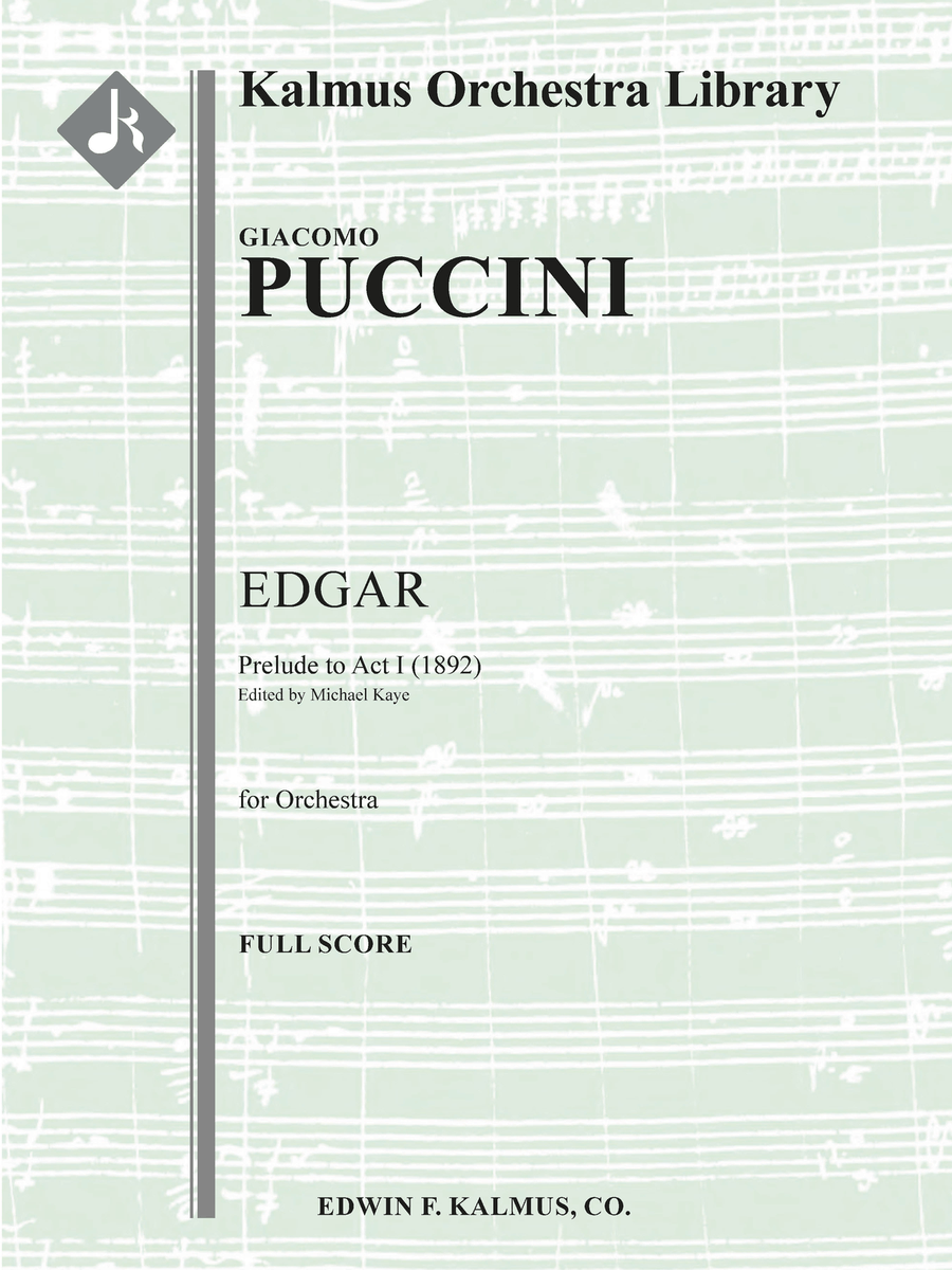 Edgar: Act I, Prelude [1892 version] Full Orchestra scores gallery preview page 1