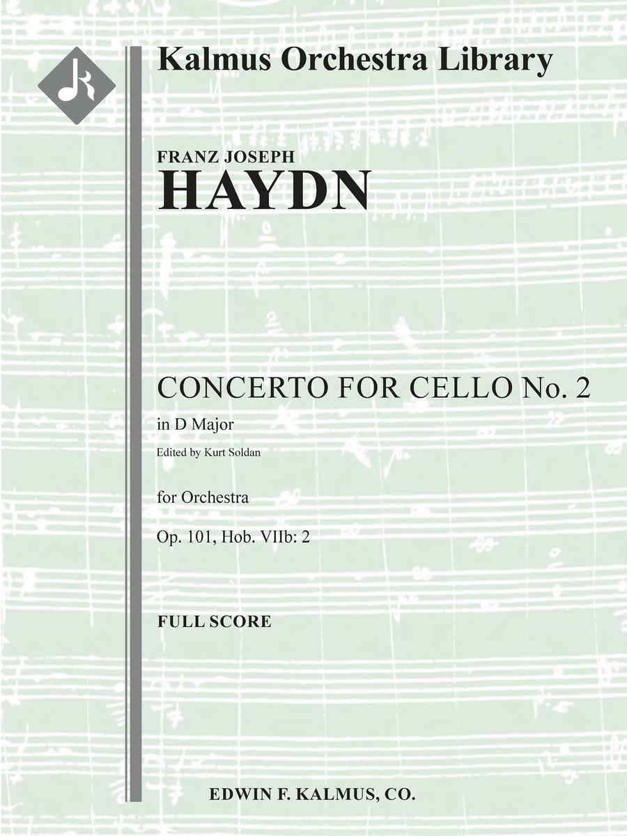 Concerto for Cello No. 2 in D, Op. 101 (Hob.VIIb:2) Concert Band scores gallery preview page 1
