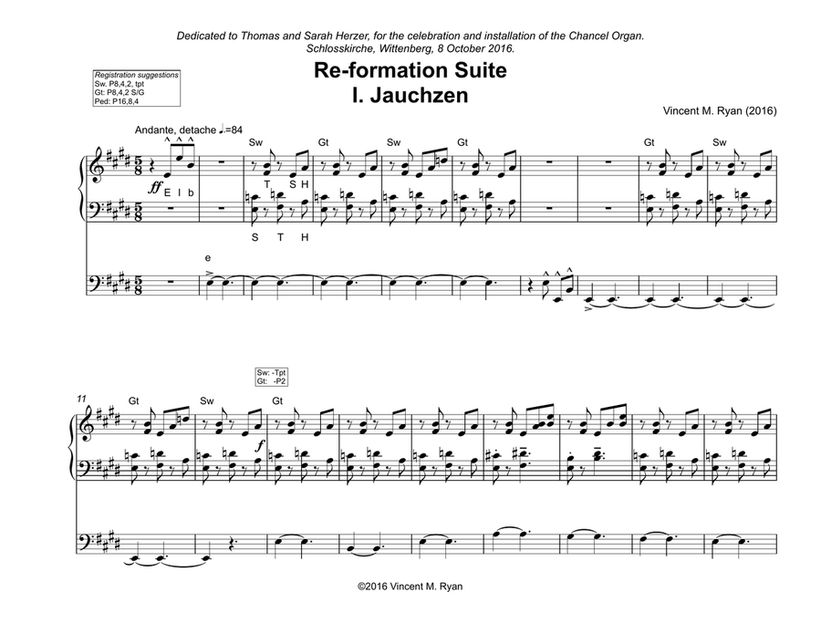 Re-Formation Suite Re-Formation Suite Organ Solo scores gallery preview page 1