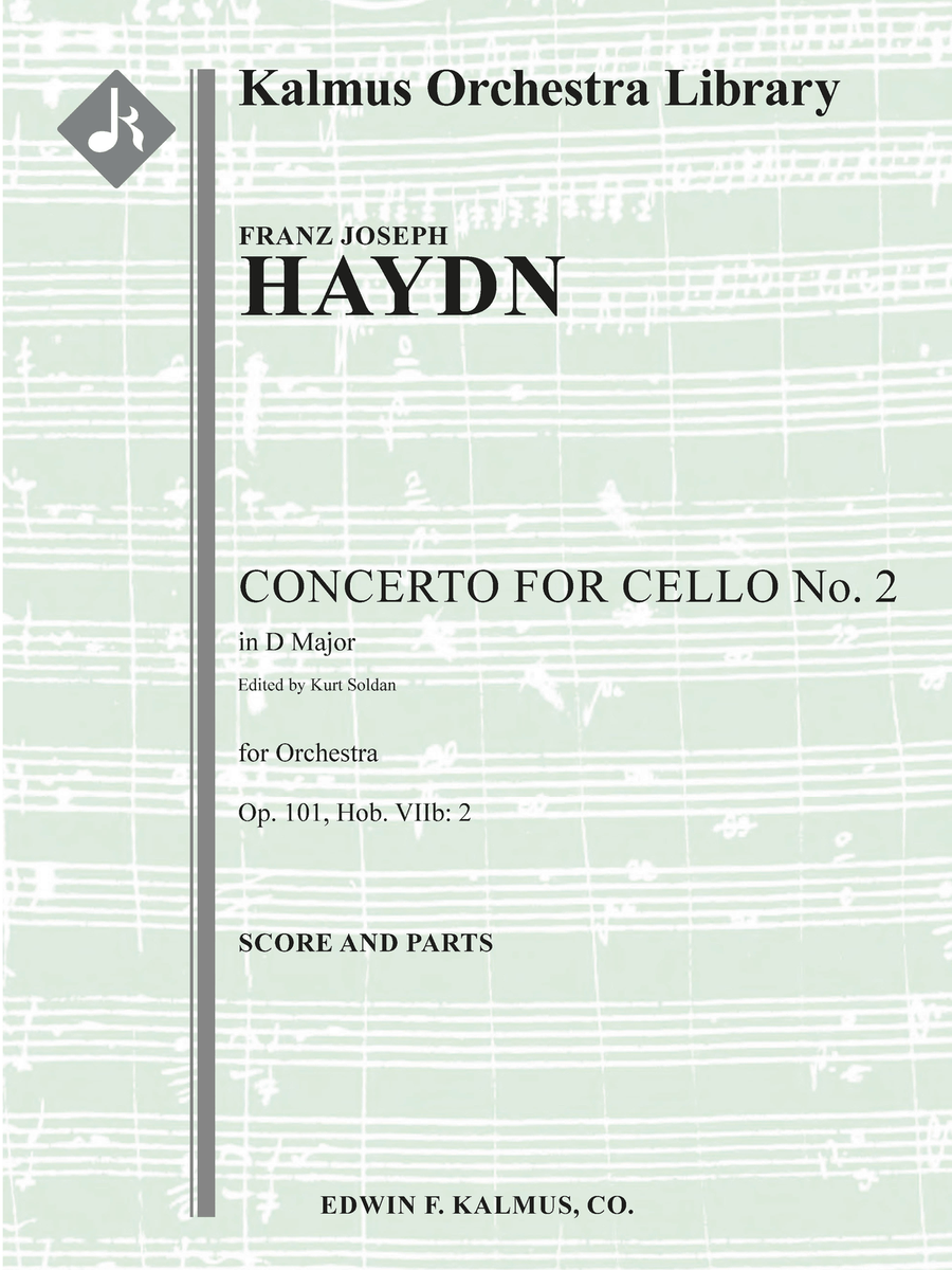 Concerto for Cello No. 2 in D, Op. 101 (Hob.VIIb:2) Concert Band scores gallery preview page 1