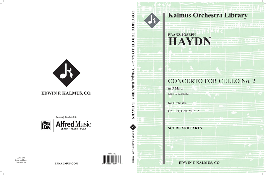 Concerto for Cello No. 2 in D, Op. 101 (Hob.VIIb:2) Concert Band scores gallery preview page 2