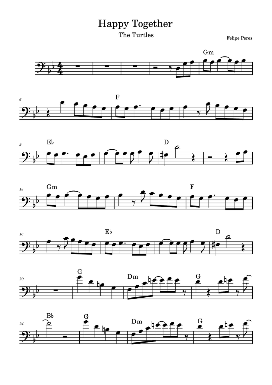 Happy Together Happy Together Piano scores gallery preview page 1