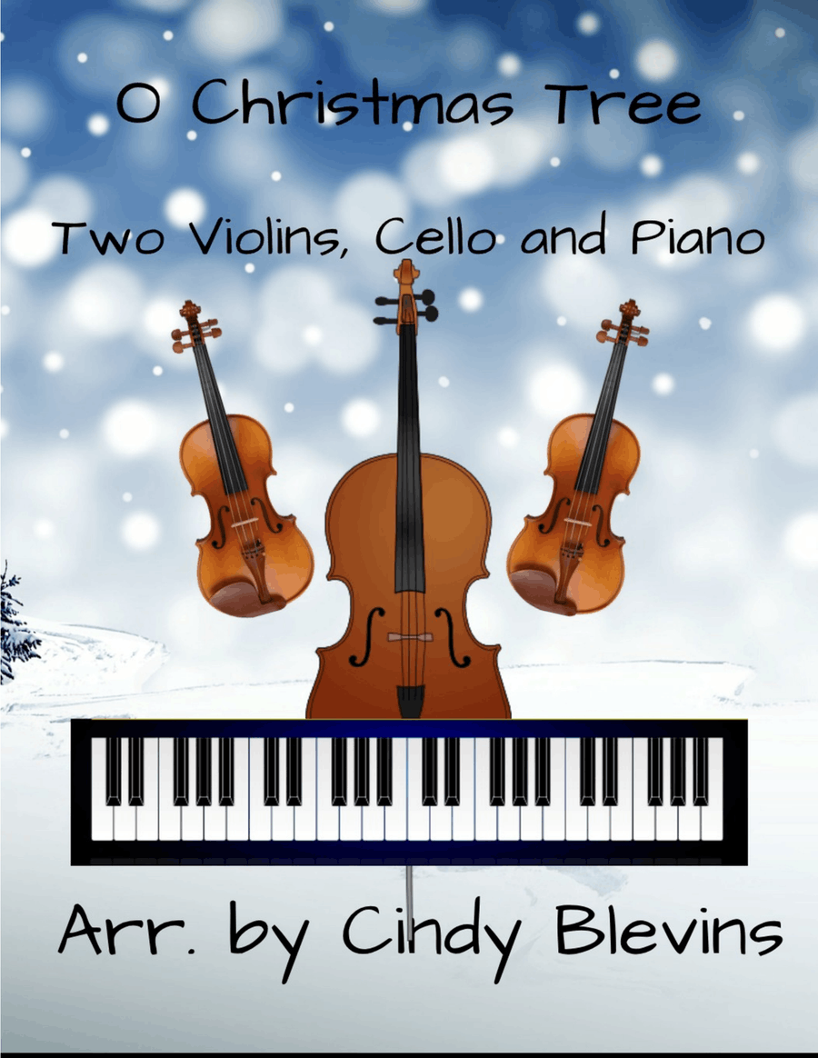 O Christmas Tree, for Two Violins, Cello and Piano Piano Quartet scores gallery preview page 1