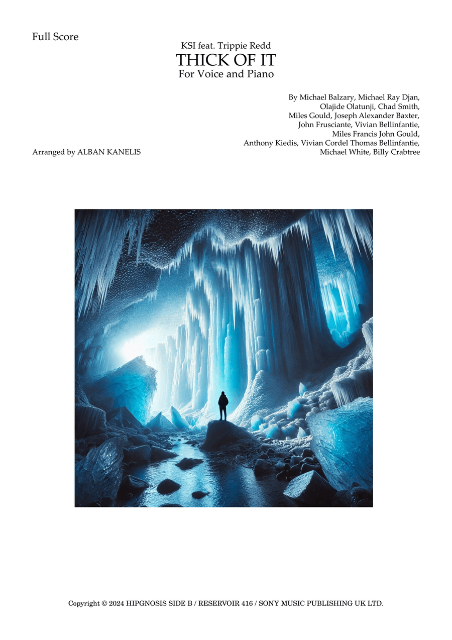 Thick Of It Piano, Vocal scores gallery preview page 1