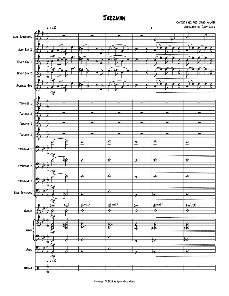 Jazzman Jazzman Jazz Ensemble scores gallery preview page 1