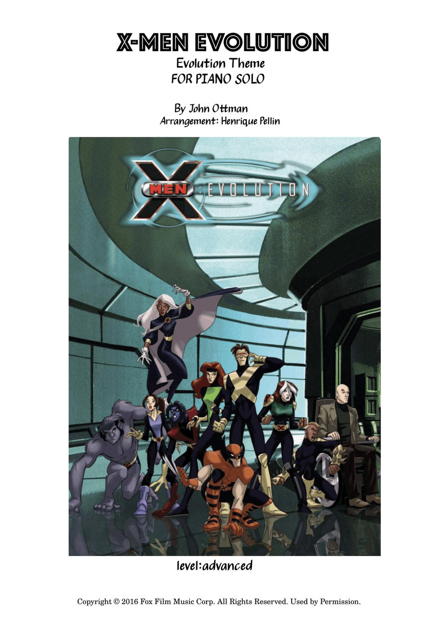 X-Men: Apocalypse - End Titles Piano Solo scores gallery preview page 1