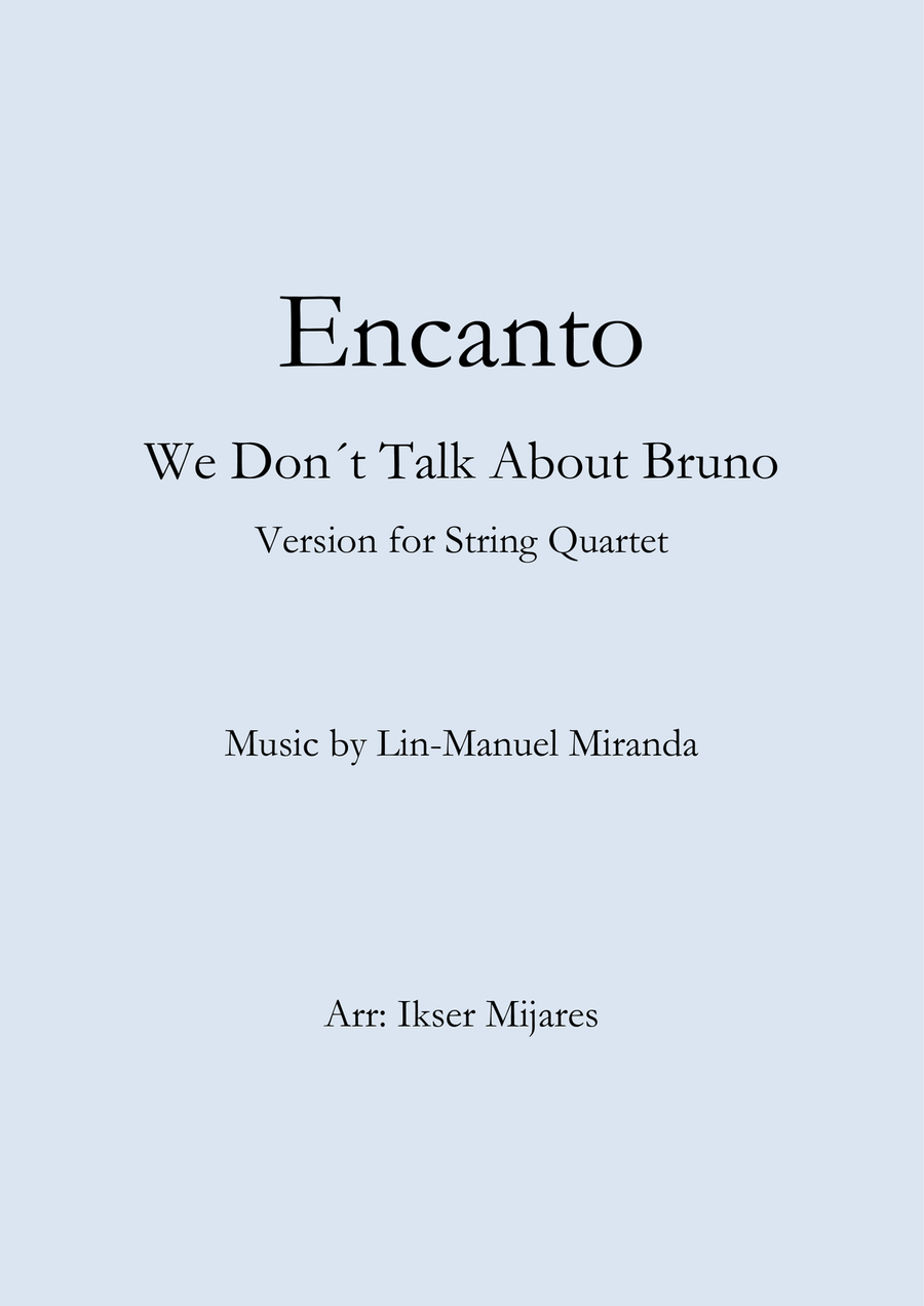 We Don´t Talk About Bruno String Quartet scores gallery preview page 1