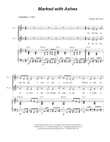 Marked with Ashes (SATB)