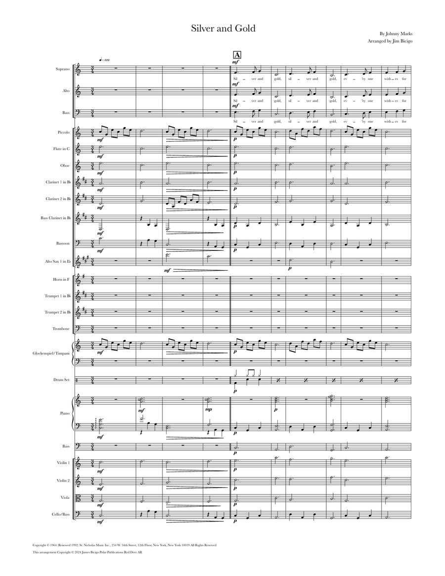 Silver And Gold Silver And Gold Chamber Music scores gallery preview page 1