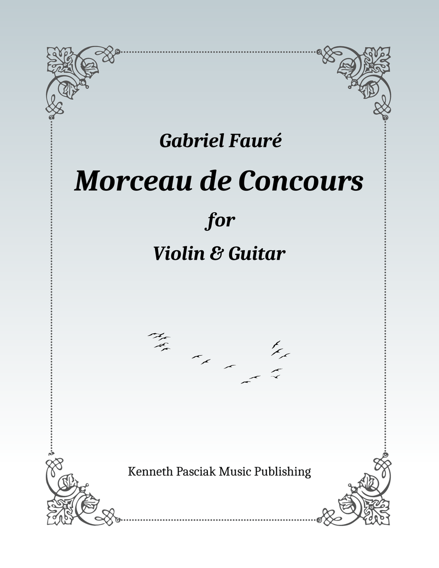 Morceau de Concours (for Violin & Guitar) String Duet scores gallery preview page 1