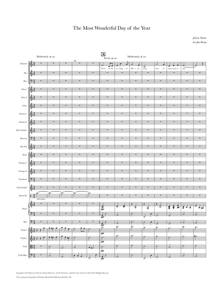 The Most Wonderful Day Of The Year Chamber Music scores gallery preview page 1