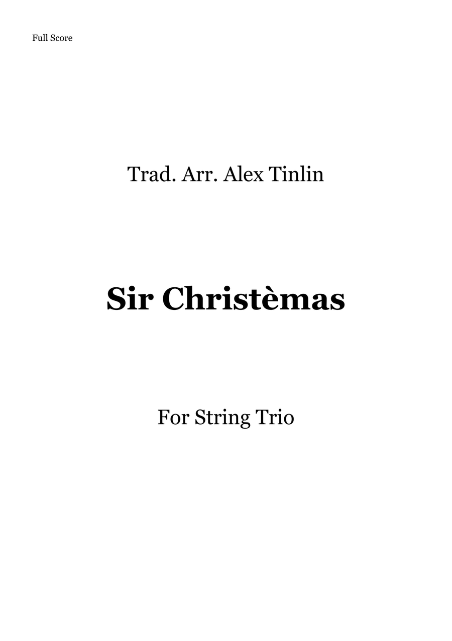 Sir Christèmas Sir Christèmas String Trio scores gallery preview page 1
