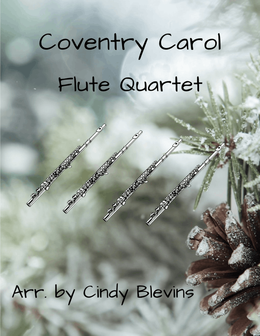 Coventry Carol, for Flute Quartet Flute Quartet scores gallery preview page 1