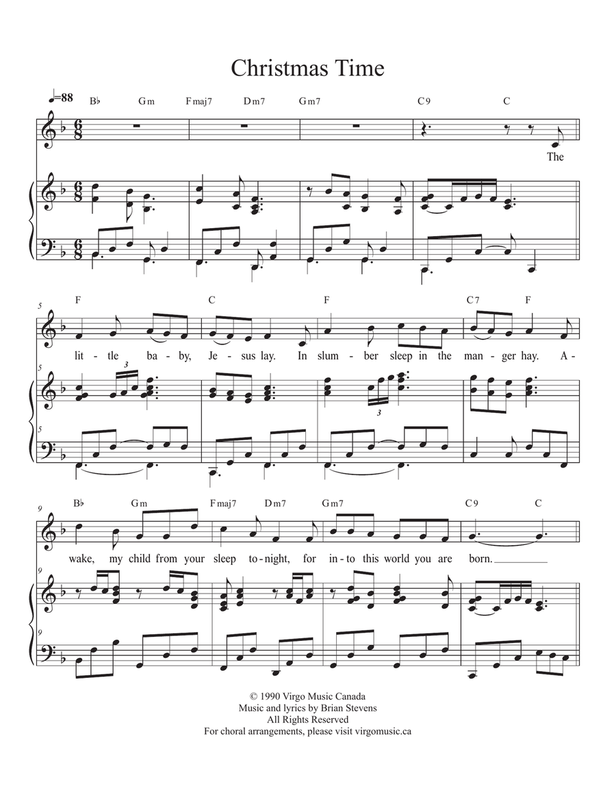 Christmas Time Christmas Time Piano, Vocal scores gallery preview page 1