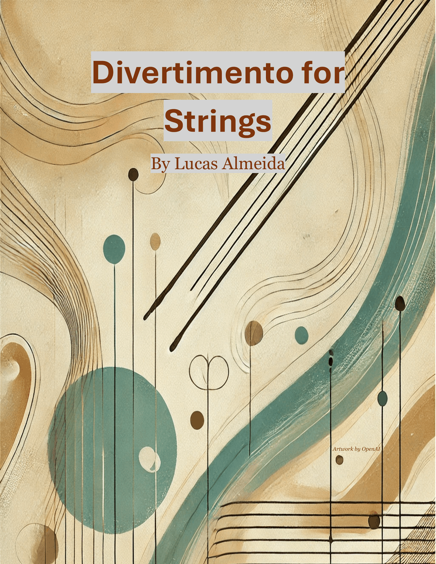 Divertimento for Strings Divertimento for Strings String Orchestra scores gallery preview page 1