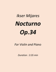 Nocturno Op.34 For Violin & Piano.
