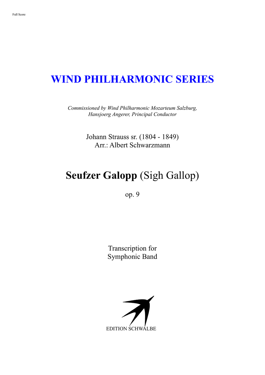Seufzer Galopp (Sigh Gallop) op. 9 Concert Band scores gallery preview page 1