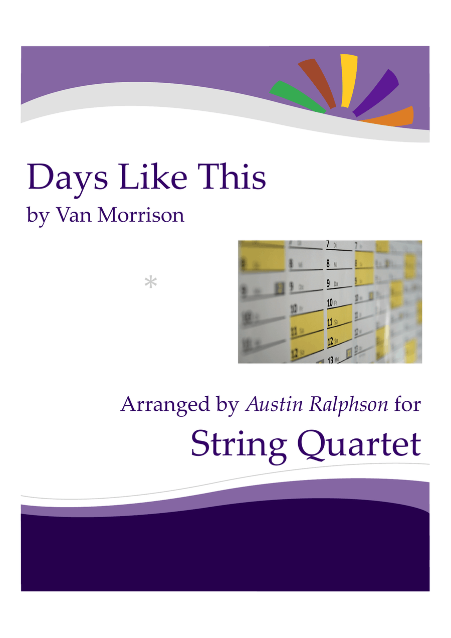 Days Like This Days Like This String Quartet scores gallery preview page 1