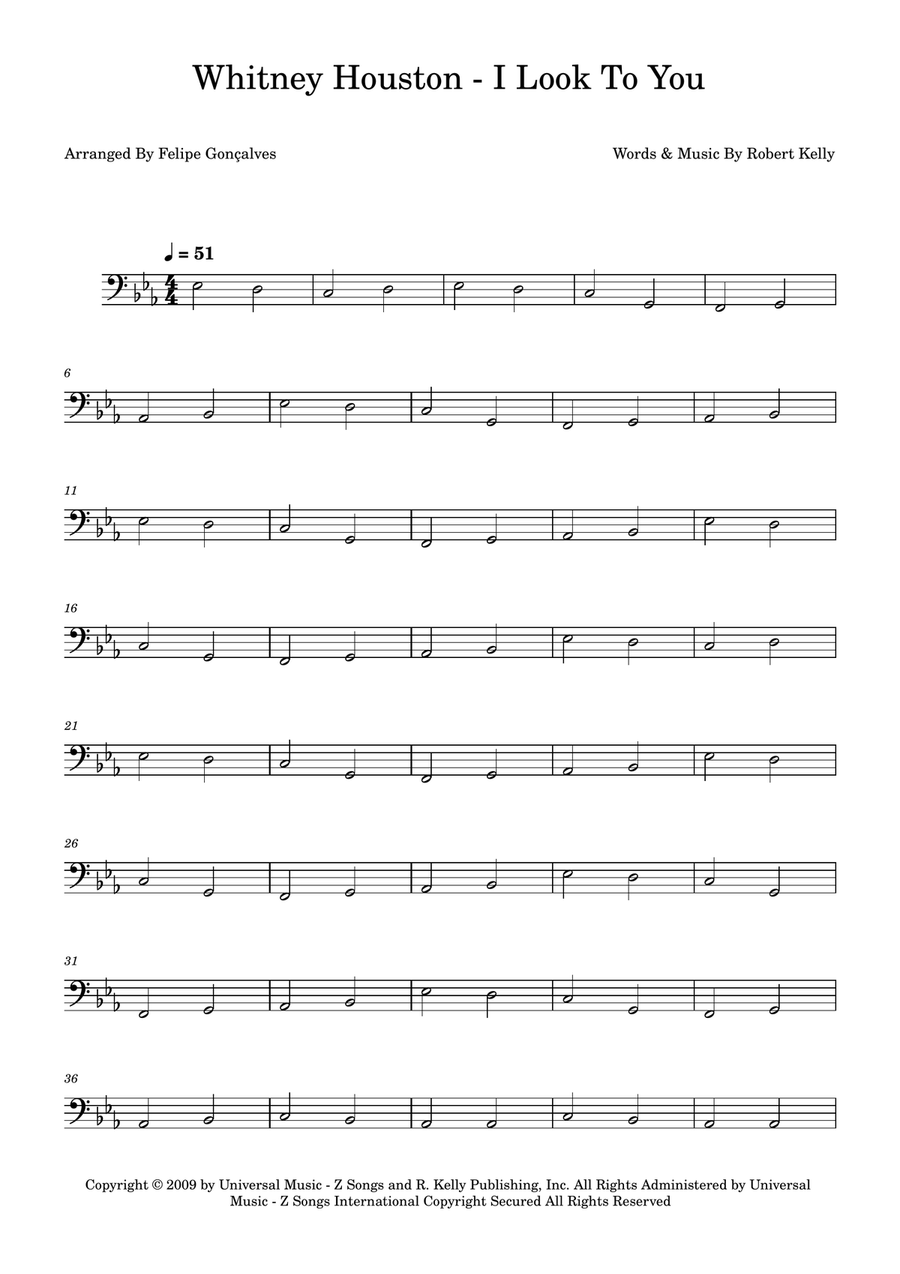 I Look To You I Look To You Acoustic Guitar scores gallery preview page 1