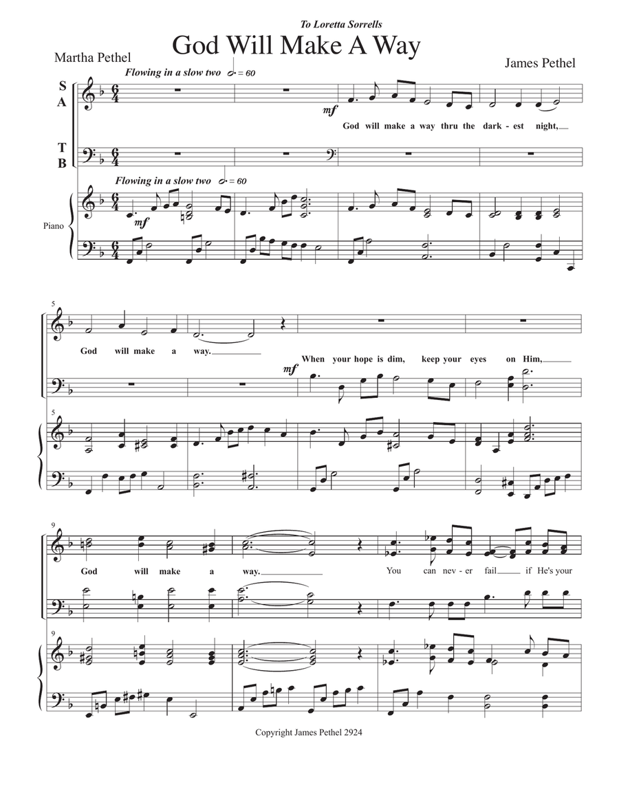 God Will Make A Way God Will Make A Way 4-Part scores gallery preview page 1