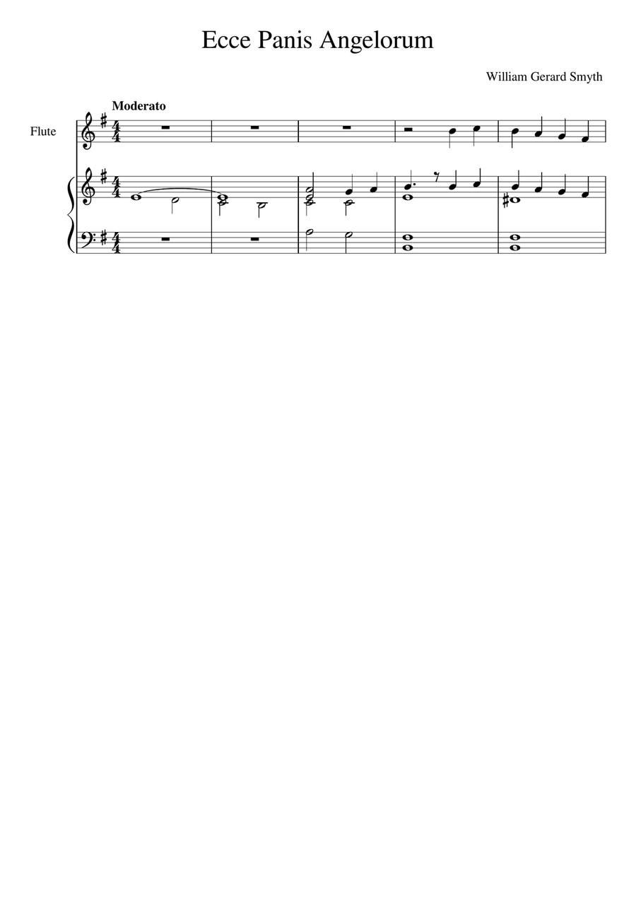 Ecce Panis Angelorum Ecce Panis Angelorum 4-Part scores gallery preview page 1