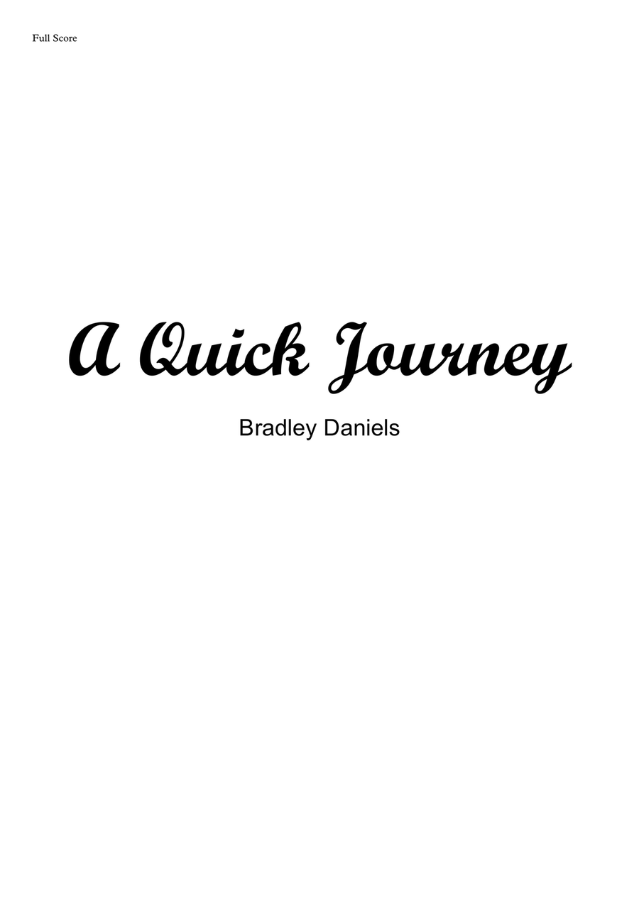 A Quick Journey A Quick Journey Concert Band scores gallery preview page 1