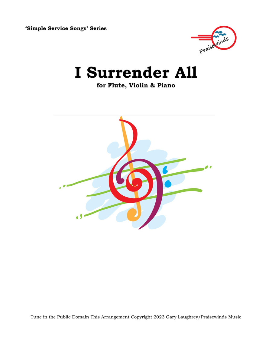 I Surrender All Chamber Music scores gallery preview page 1