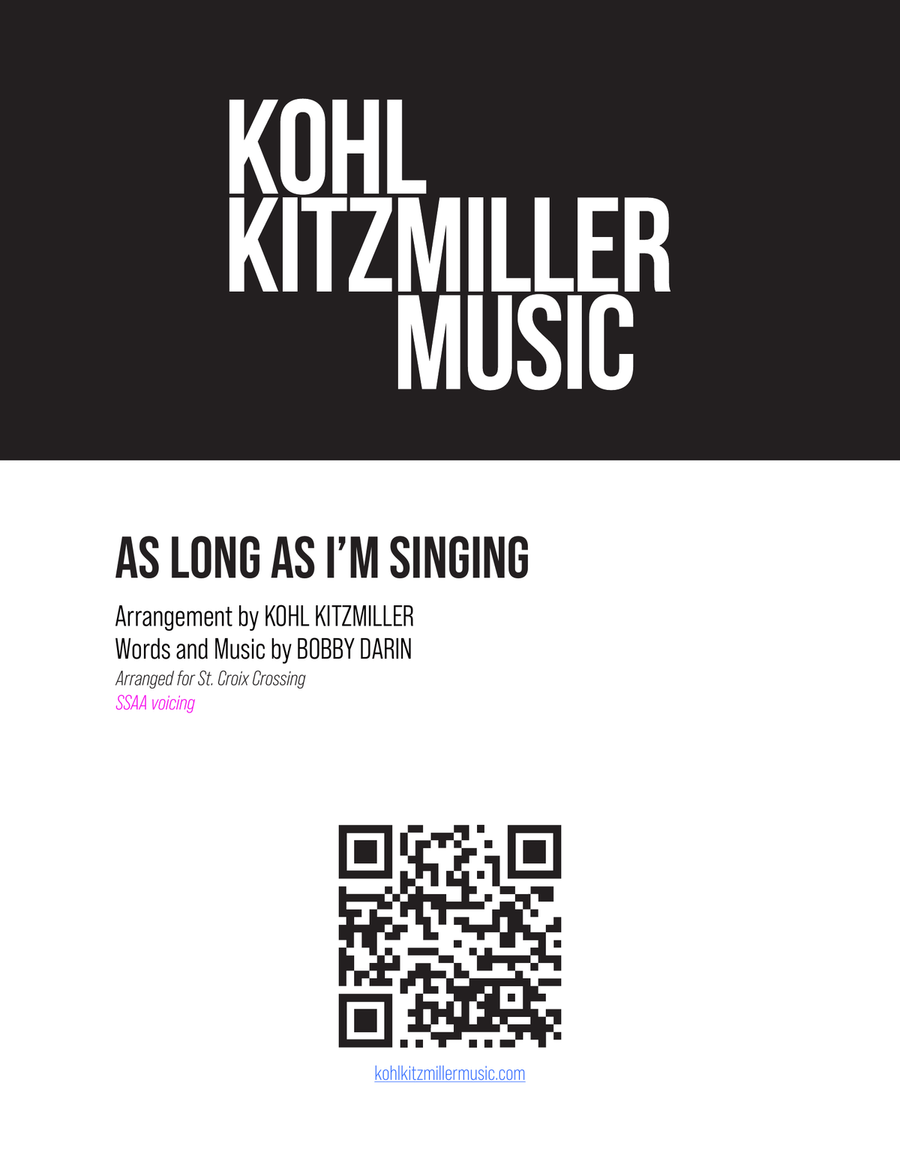 As Long As I'm Singing SSAA scores gallery preview page 1