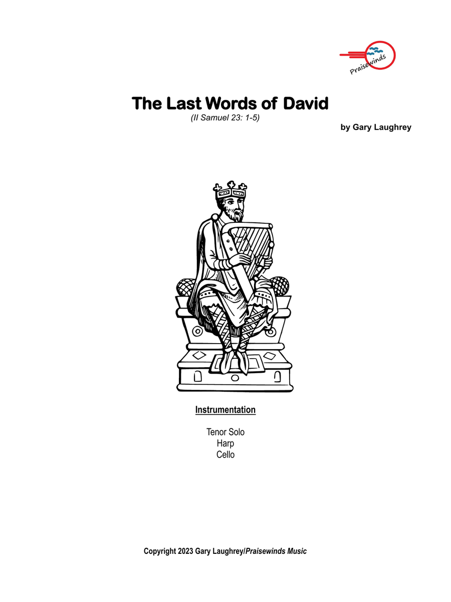 The Last Words of David The Last Words of David Small Ensemble scores gallery preview page 1