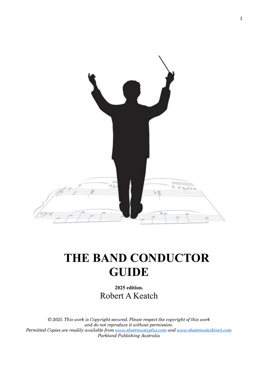 THE CONDUCTOR'S HANDBOOK Brass Band scores gallery preview page 1