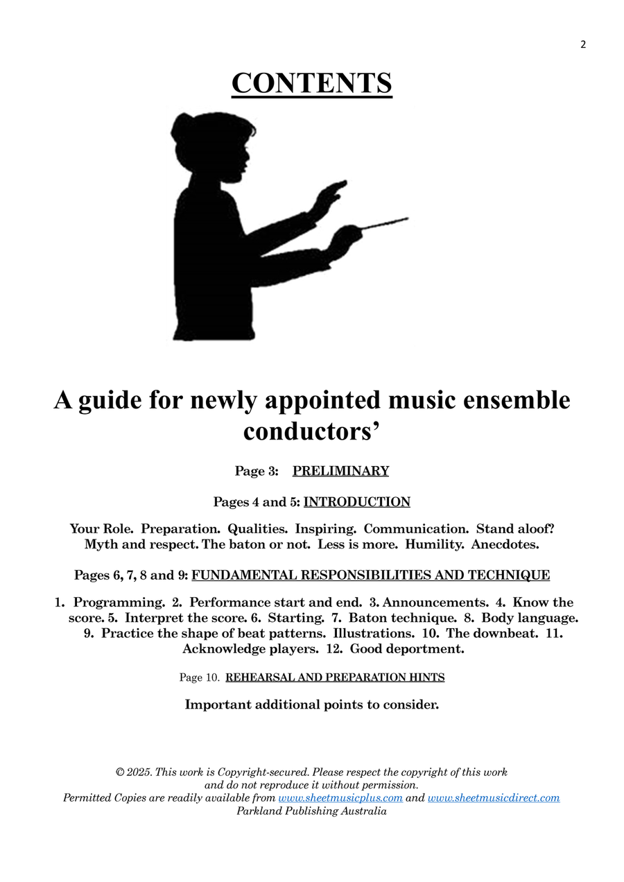 THE CONDUCTOR'S HANDBOOK Brass Band scores gallery preview page 2