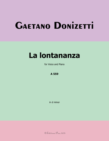 La lontananza, by Donizetti, A 559, in d minor
