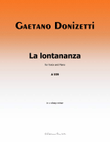 La lontananza, by Donizetti, A 559, in c sharp minor