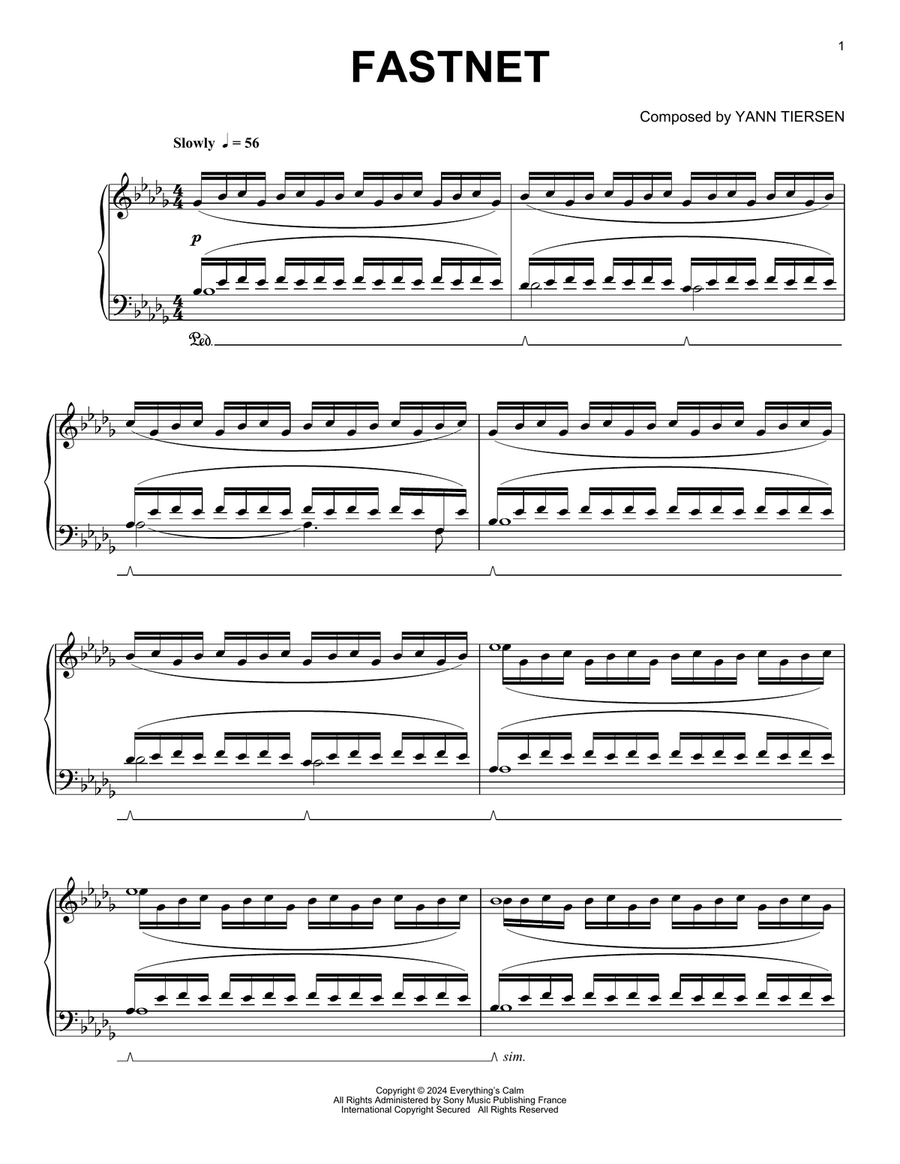 Fastnet Fastnet Piano Solo scores gallery preview page 1