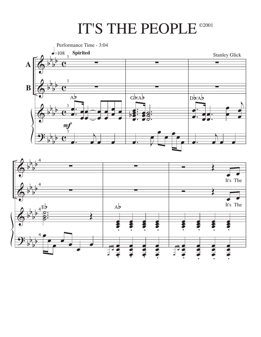 It's The People It's The People 2-Part scores gallery preview page 1