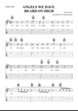 Angels We Have Heard on High (Guitar Tab Lead Sheet in G Major)