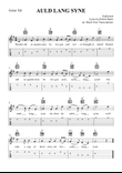 Auld Lang Syne (Guitar Tab Lead Sheet in G Major)