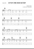 Up on the Housetop (Guitar Tab Lead Sheet in C Major)