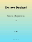 La corrispondenza amorosa, by Donizetti, A 212, in F Major