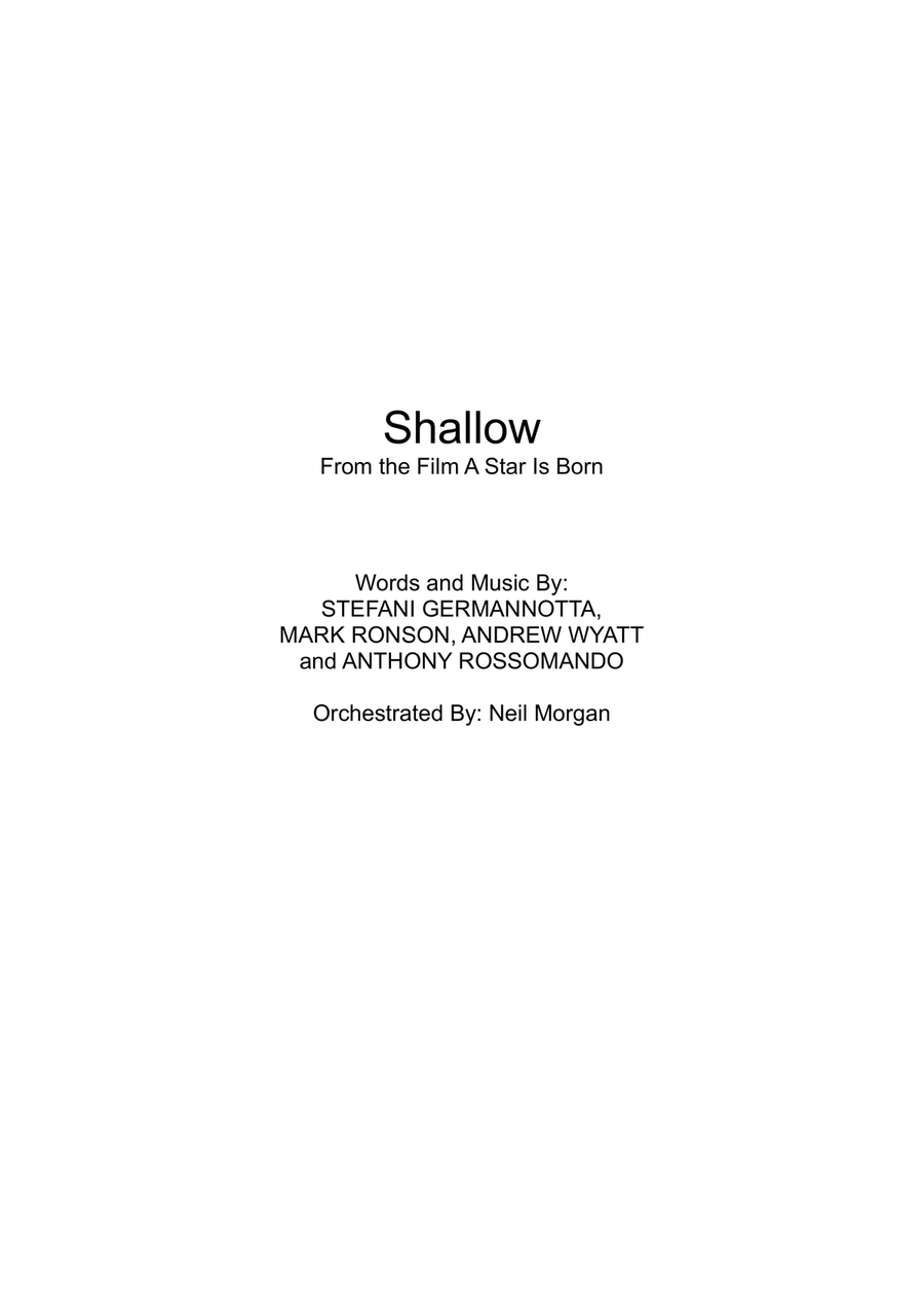 Shallow Concert Band scores gallery preview page 1