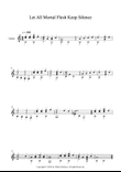 Let All Mortal Flesh Keep Silence (Guitar)