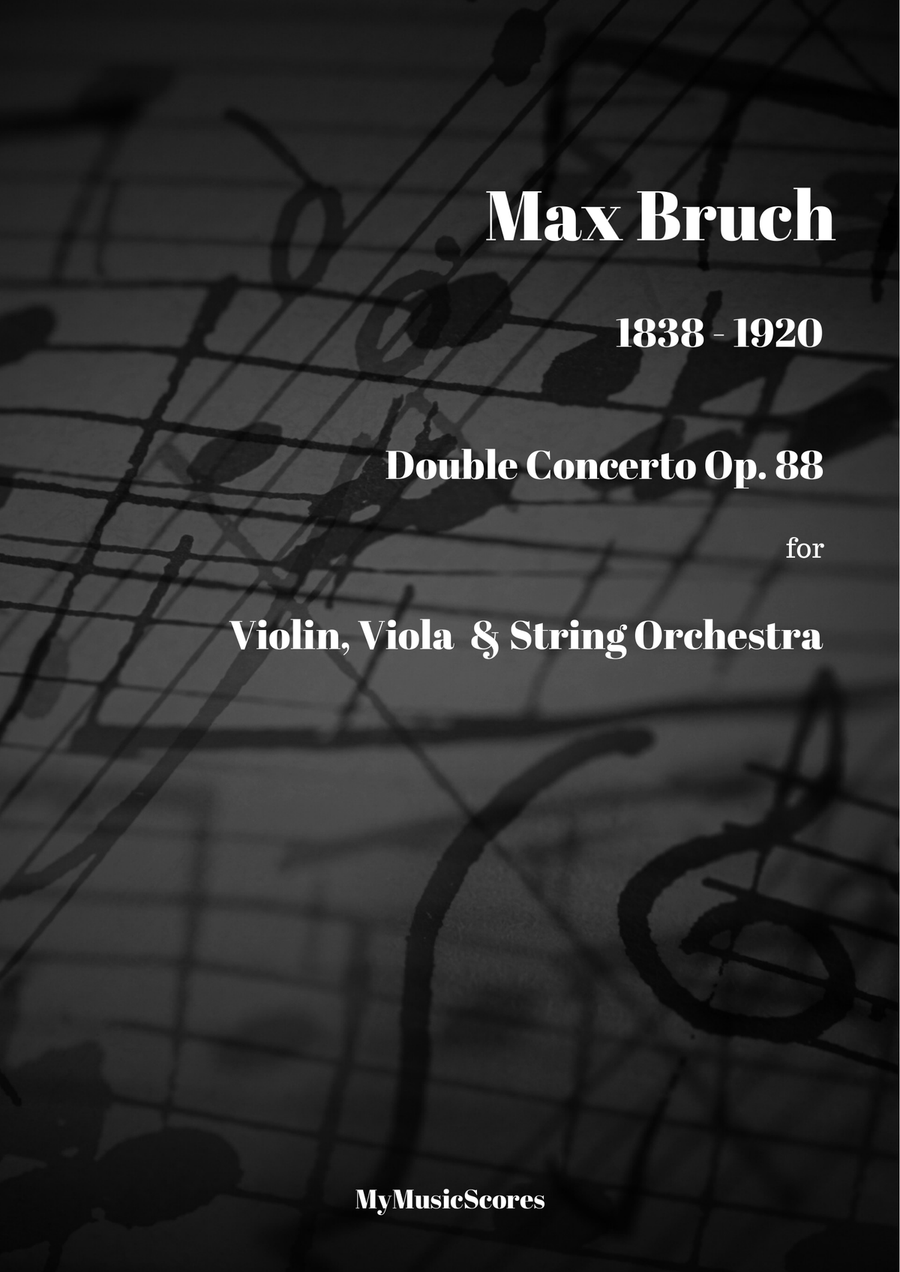 Bruch Double Concerto Op. 88 in E minor for Violin Viola and String Orchestra String Orchestra scores gallery preview page 1