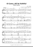 O Come, All Ye Faithful (Easy Piano)