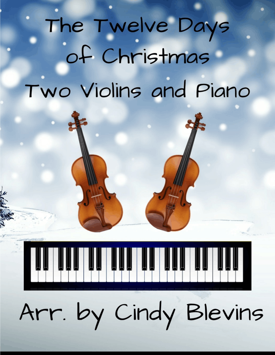 The Twelve Days of Christmas, for Two Violins and Piano String Duet scores gallery preview page 1