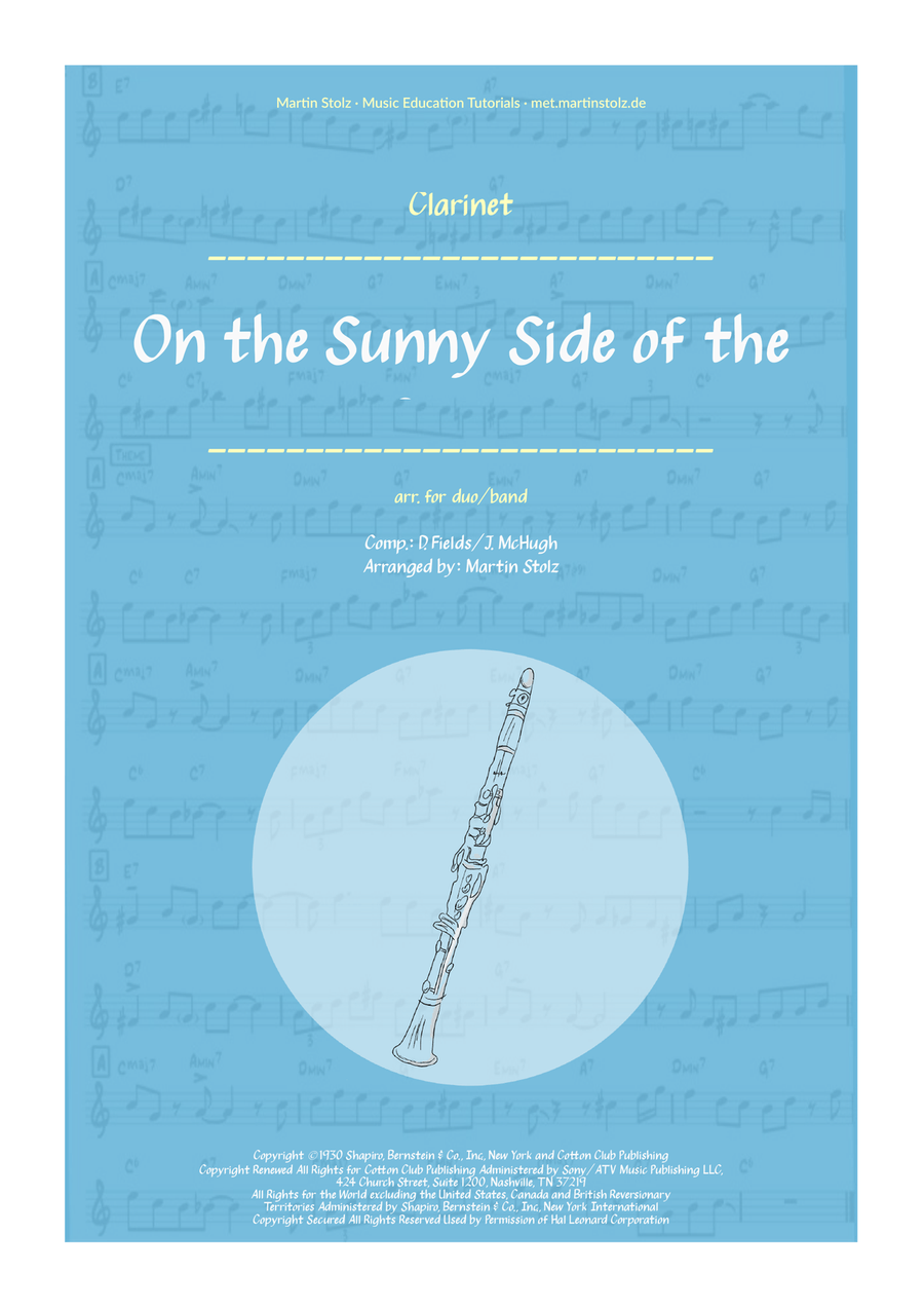On The Sunny Side Of The Street B-Flat Clarinet scores gallery preview page 1